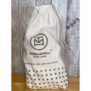 Threadmill Home Linen Pair of Beige Pillowcases Standard Size 100% Cotton